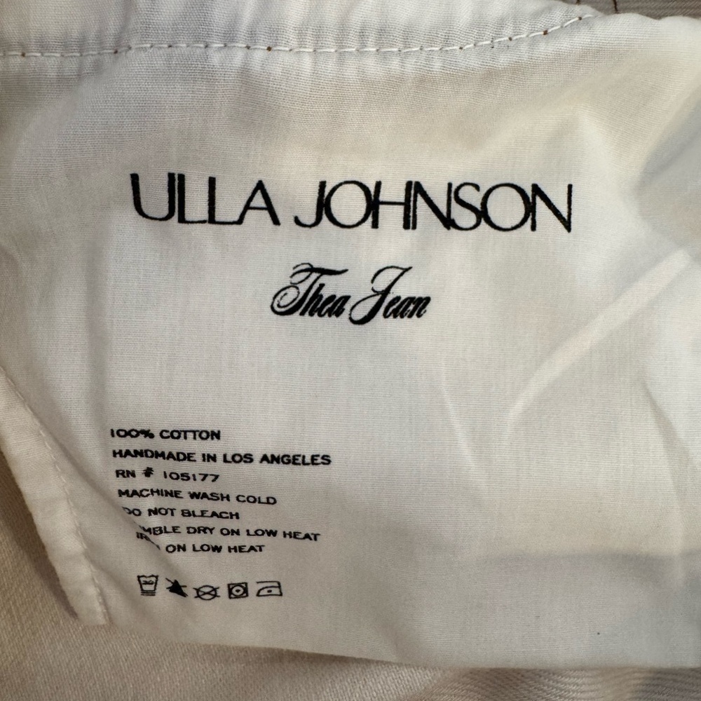 Ulla Johnson Thea Cream Barrel-Leg Jeans - Picture 8 of 8